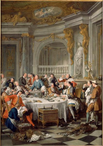 The Oyster Lunch by Jean-franсois De Troy