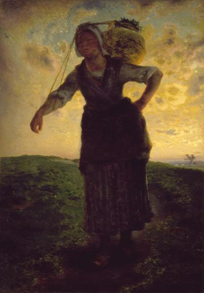Jean Francois Millet A Norman Milkmaid At Greville