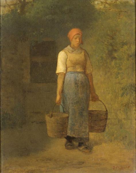 De Waterdraagster by Jean Francois Millet