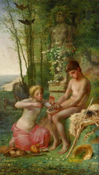 Spring(daphnis And Chloë) by Jean Francois Millet