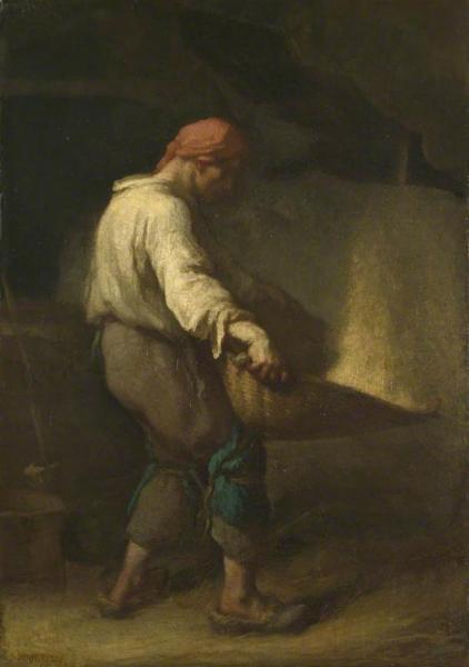 The Winnower by Jean Francois Millet