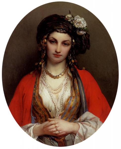An Oriental Beauty by Jean Francois Portaels