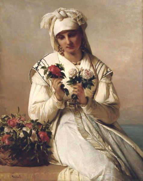 Choosing The Rose by Jean Francois Portaels
