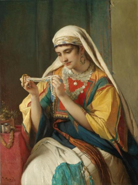 The Pearl Necklace by Jean Francois Portaels