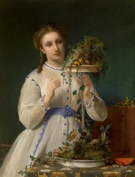 The Yellow Butterfly by Jean Francois Portaels