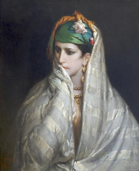 Young Woman From Tanger by Jean Francois Portaels