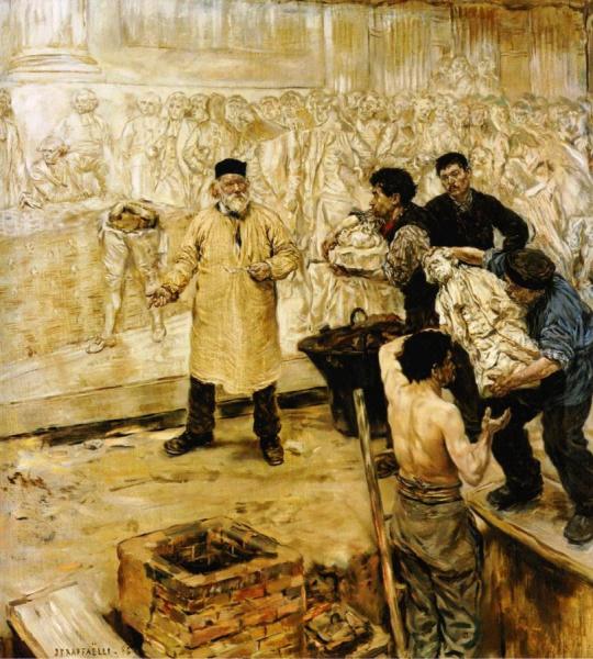 At The Foundry by Jean-françois Raffaëlli