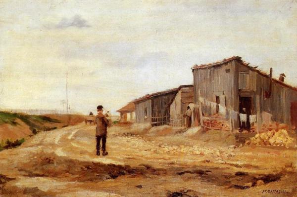 Figures In A Landscape by Jean-françois Raffaëlli