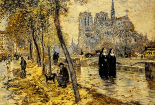 Notre Dame De Paris by Jean-françois Raffaëlli