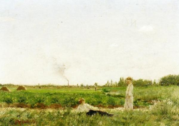 Outskirts Of Lyon, France by Jean-françois Raffaëlli