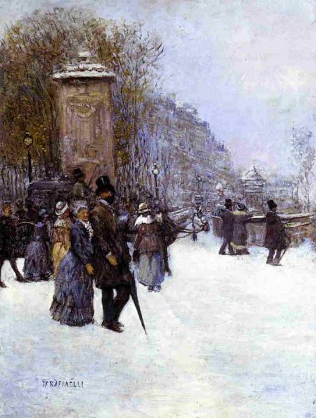 Paris, Promenade by Jean-françois Raffaëlli