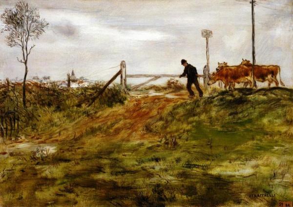 Suburbs Of Paris by Jean-françois Raffaëlli