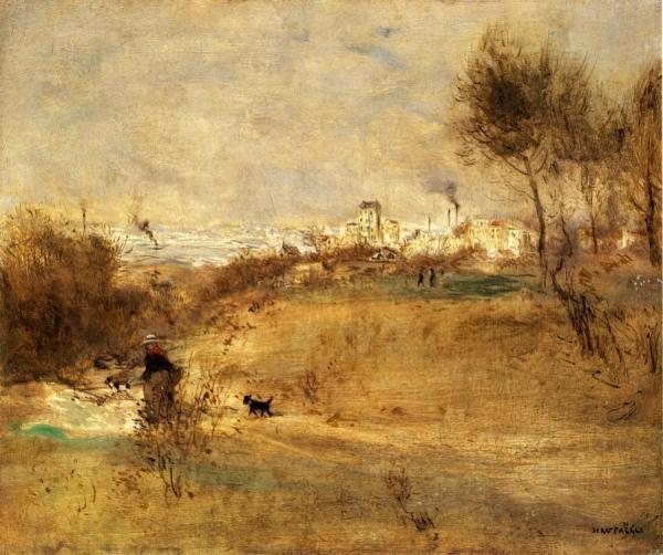 The Afternoon Walk by Jean-françois Raffaëlli