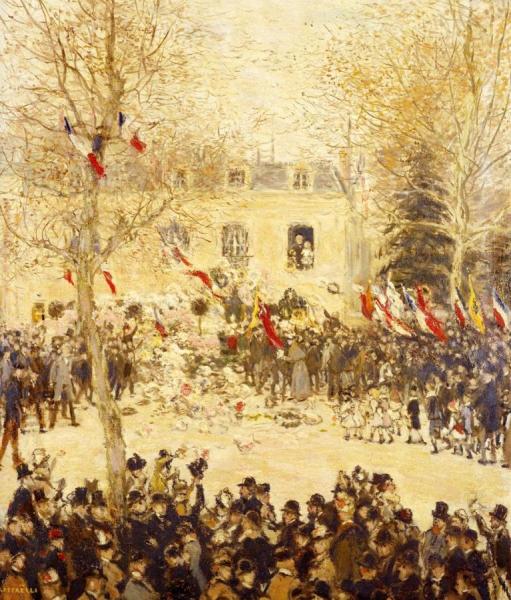 The Festival For The 80th Birthday Of The Poete by Jean-françois Raffaëlli