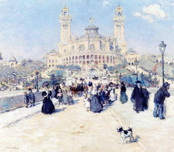 The Trocadero by Jean-françois Raffaëlli