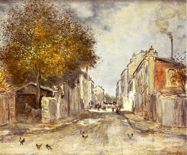The Village In Spring by Jean-françois Raffaëlli