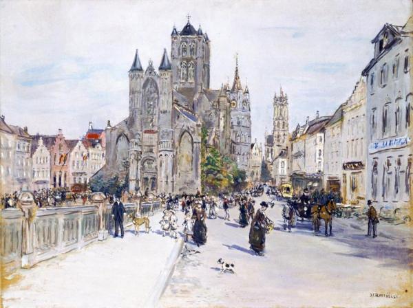Jean-françois Raffaëlli View Of Ghent