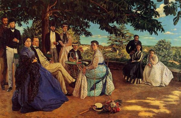 The Family Gathering by Jean Frederic Bazille
