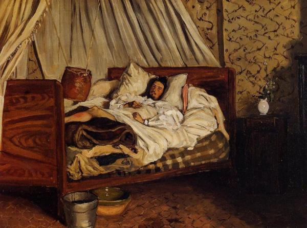 The Improvised Field Hospital by Jean Frederic Bazille