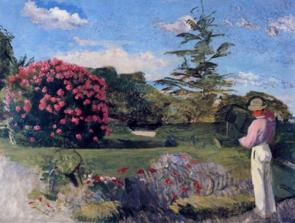 The Little Gardener by Jean Frederic Bazille