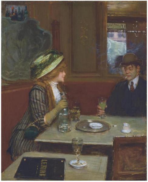 At The Bistro by Jean Georges Beraud