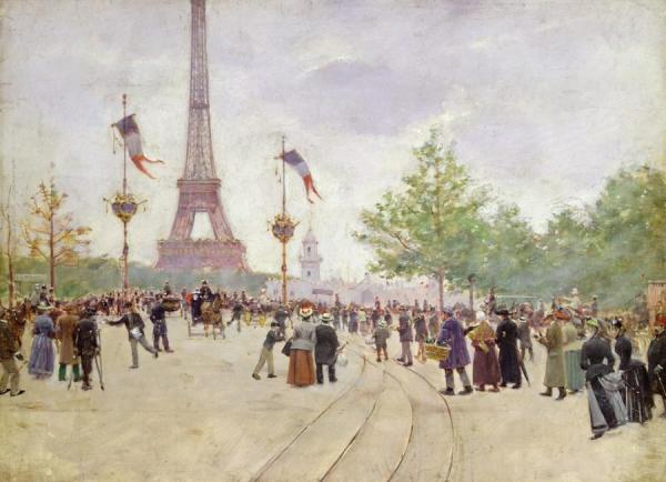 Entrance To The Exposition Universelle by Jean Georges Beraud
