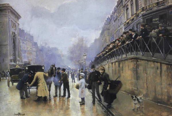 L'accident, Port Saint-denis by Jean Georges Beraud Oil Painting Reproductions