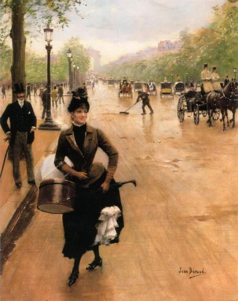 La Modiste Sur Les Champs Elysées by Jean Georges Beraud