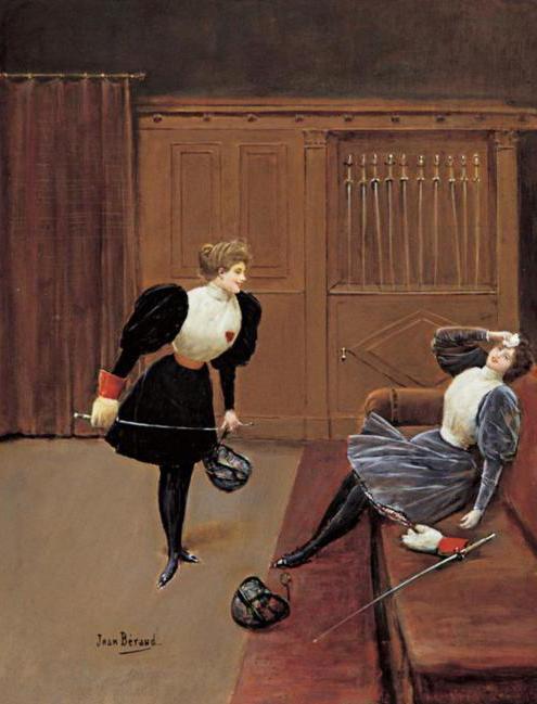 Les Escrimeuses by Jean Georges Beraud