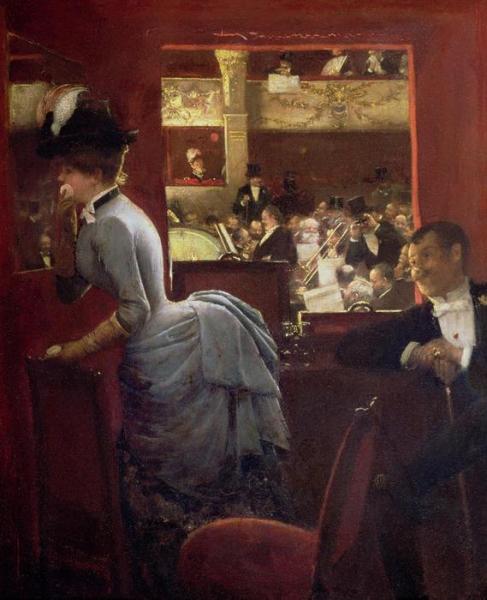 The Box By The Stalls by Jean Georges Beraud