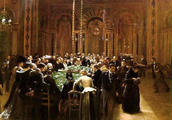 The Casino At Monte Carlo by Jean Georges Beraud