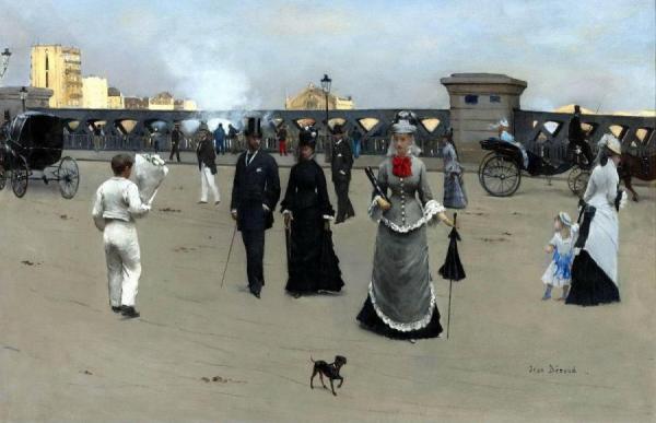 The Place And Pont De L'europe by Jean Georges Beraud