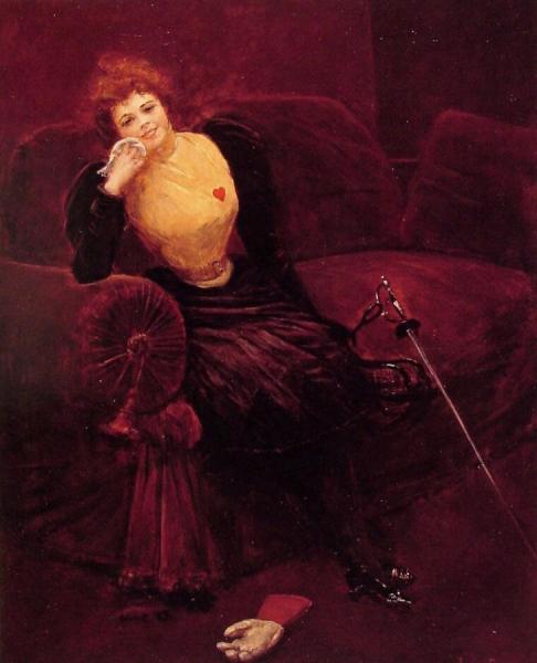 Une Escrimeuse by Jean Georges Beraud
