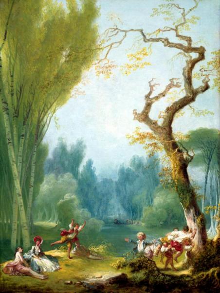 Jean Honore Fragonard A Game Of Horse And Rider