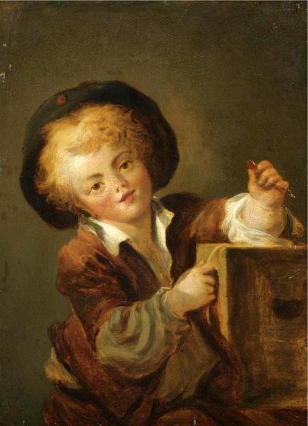 A Little Boy With A Curiosity by Jean Honore Fragonard