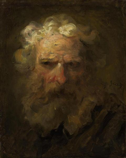 Jean Honore Fragonard Head Of An Old Man