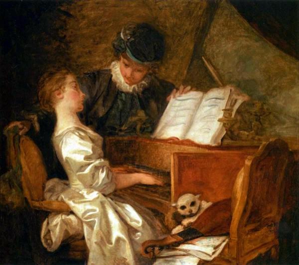 Music Lesson by Jean Honore Fragonard