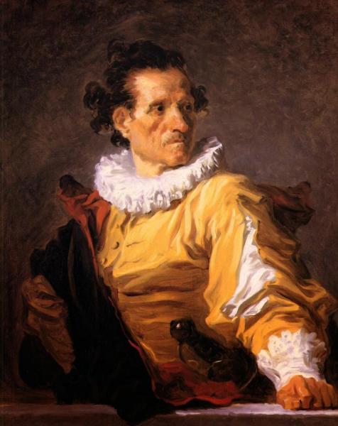 Portrait Of A Man Called The Warrior by Jean Honore Fragonard