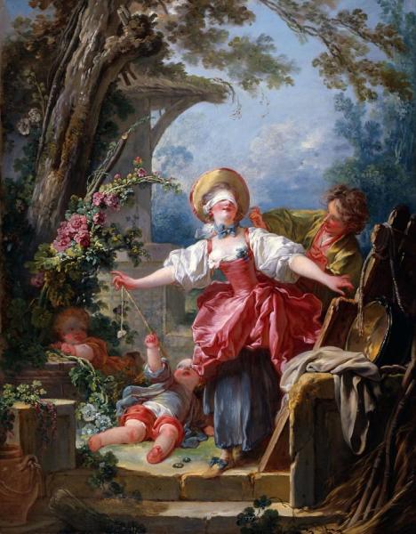 The Blind Man's Bluff Game by Jean Honore Fragonard