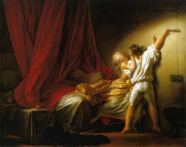 The Lock by Jean Honore Fragonard