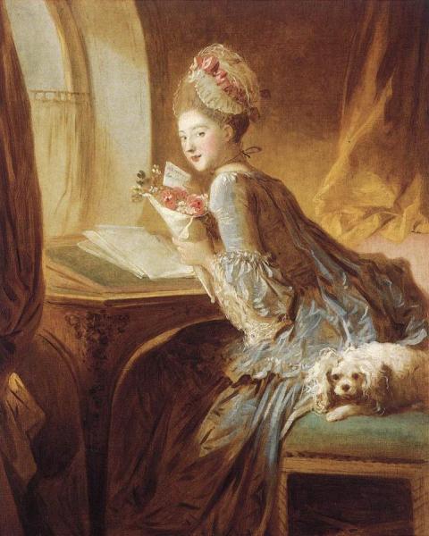 The Love Letter by Jean Honore Fragonard