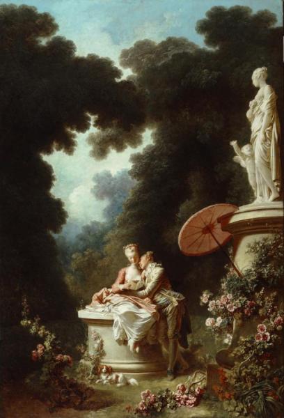 The Progress Of Love, The Confession by Jean Honore Fragonard
