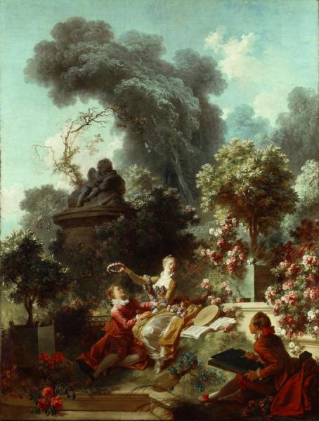 The Progress Of Love, The Lover Crowned by Jean Honore Fragonard