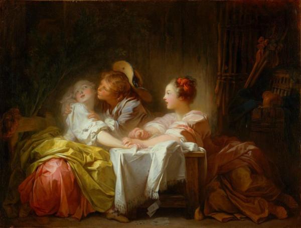 The Stolen Kiss by Jean Honore Fragonard