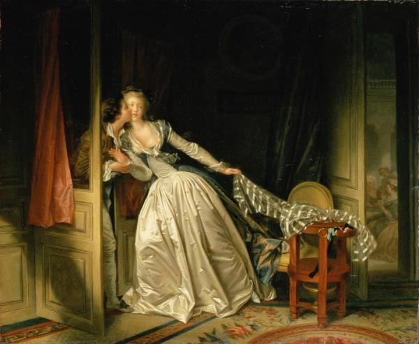 The Stolen Kiss by Jean Honore Fragonard Oil Painting Reproductions