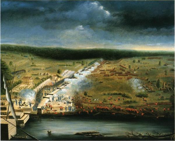 Battle Of New Orleans by Jean Hyacinthe Laclotte
