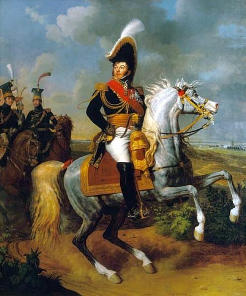 Jean-jacques Lagrenée Equestrian Portrait Of General Jean Rapp (1771-1821)