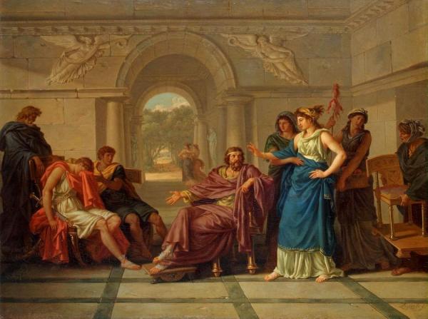 Jean-jacques Lagrenée Helen Recognising Telemachus, Son Of Odysseus