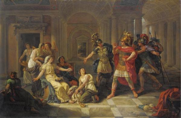 Jean-jacques Lagrenée Sextus Tarquinus Admiring The Virtue Of Lucrecia