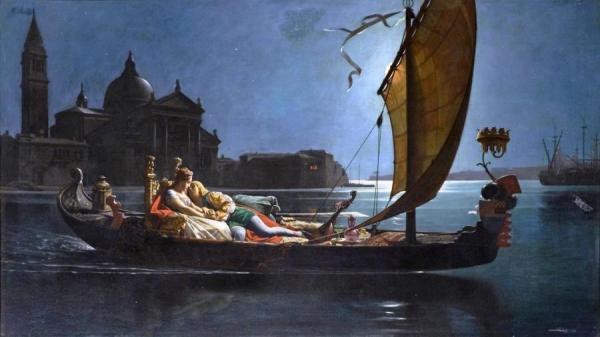 Honeymoon In Venice by Jean Jules Antoine Lecomte Du Nouy Oil Painting Reproductions